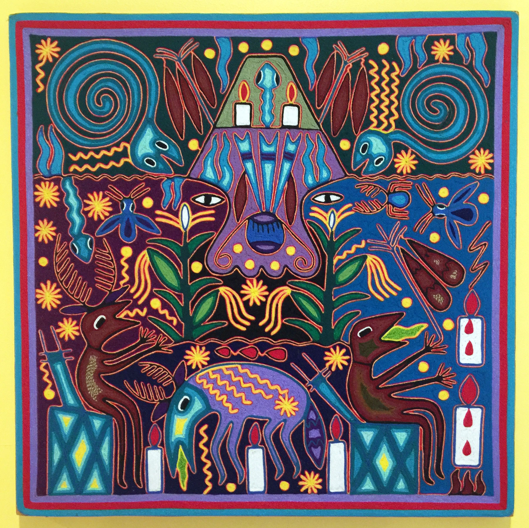 La Casa del Mundo - 'nierika' yarn painting
