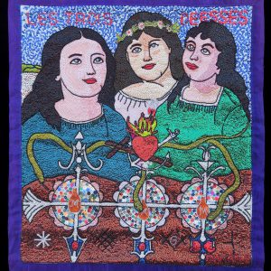 Les Trois Déesses (Three Graces/Marassa Trois) - Vodou flag