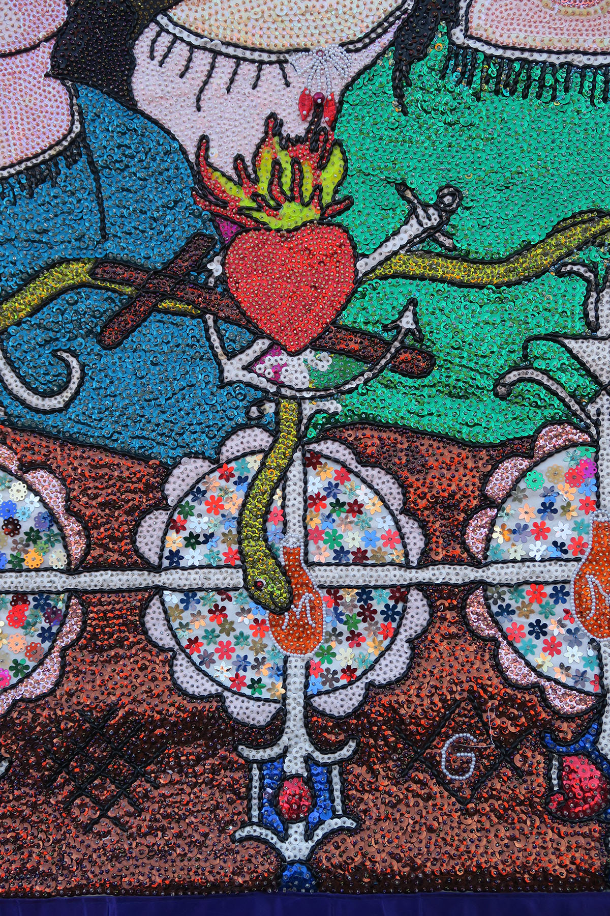 Les Trois Déesses (Three Graces/Marassa Trois) - Vodou flag