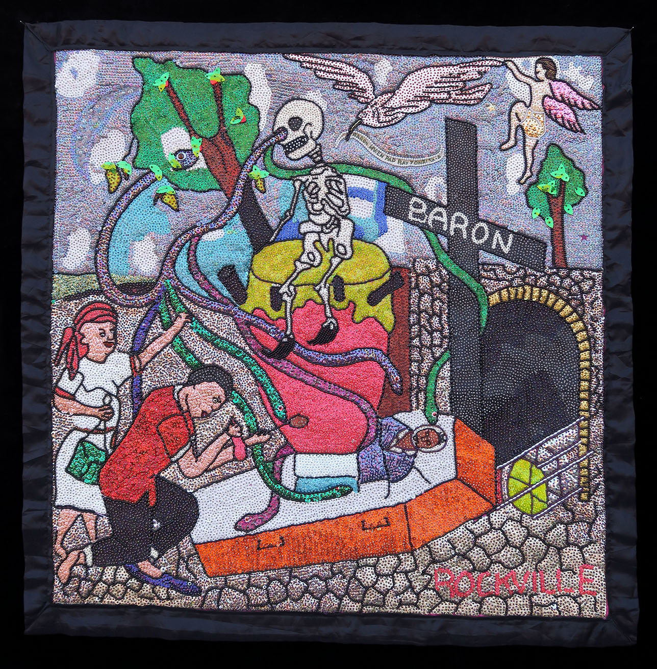 Baron au Cimetière - Vodou Flag
