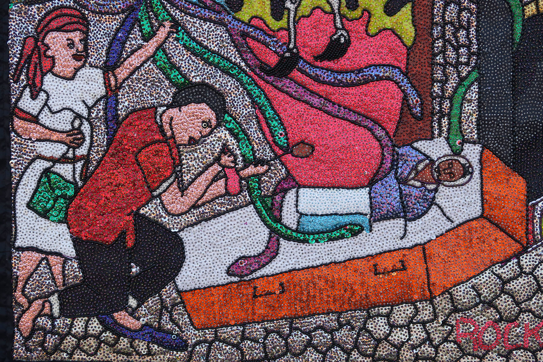 Baron au Cimetière - Vodou Flag