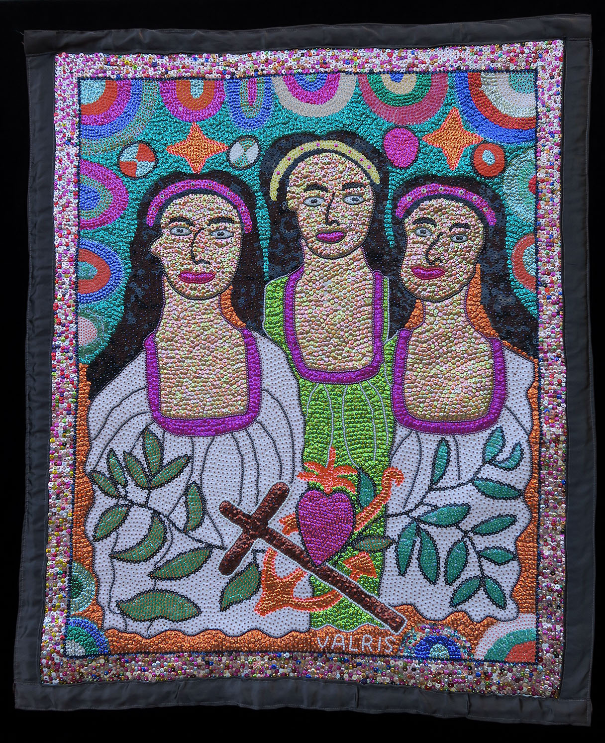 Marassa Trois (The Three Graces) - Vodou Flag
