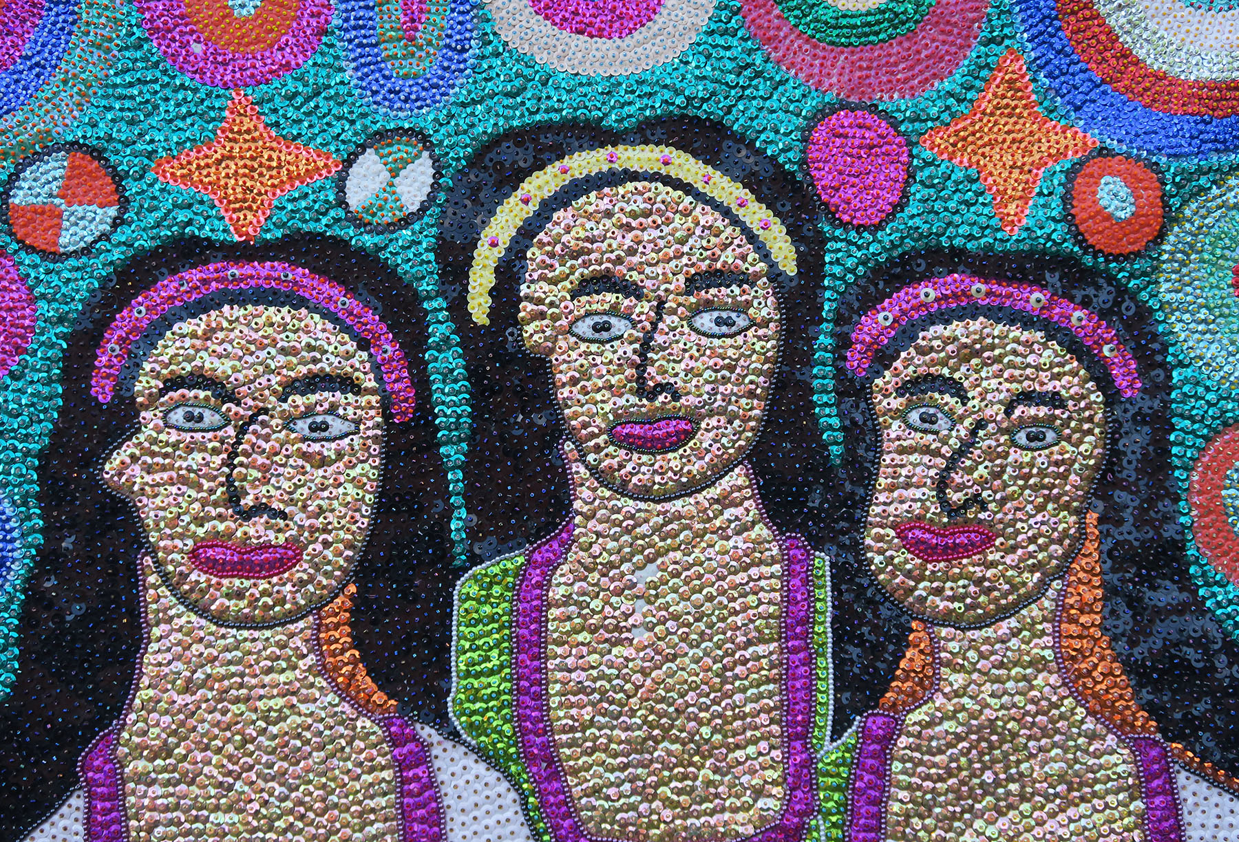 Marassa Trois (The Three Graces) - Vodou Flag