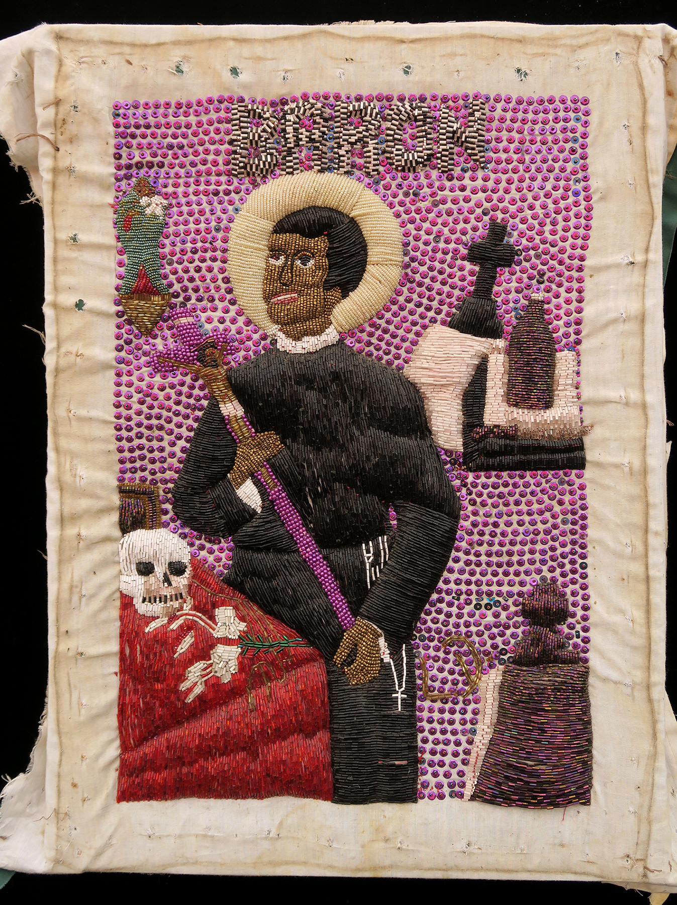 Baron au Cimetière - Vodou Flag