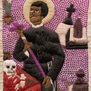 Baron au Cimetière - Vodou Flag