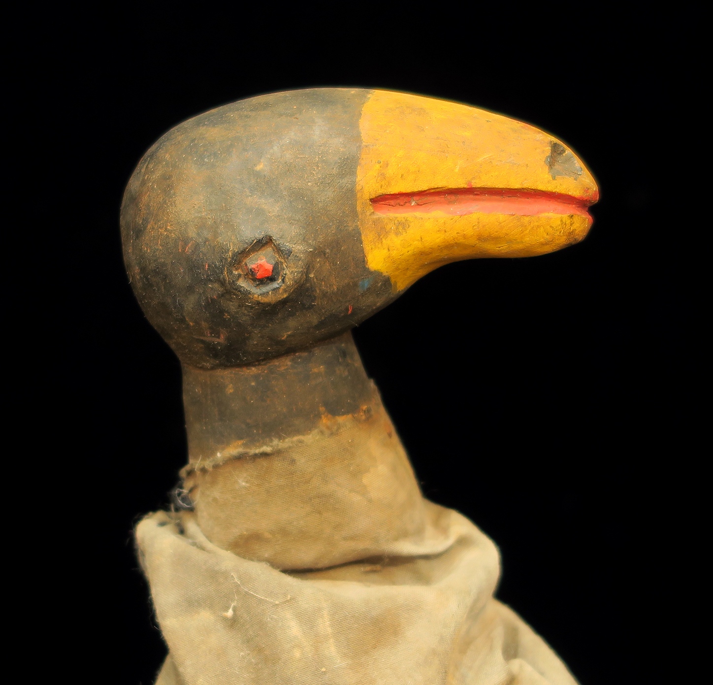 Fon Gelede Mask Surmounted by Bird with Movable Wings