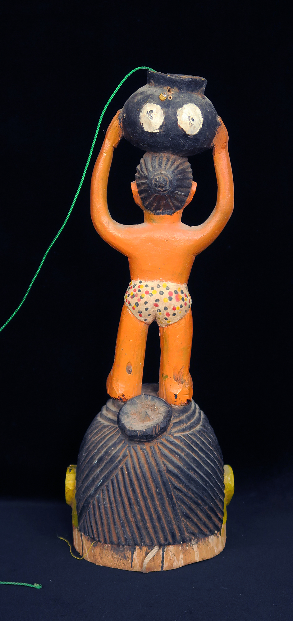 Fon Gelede Mask Surmounted by Woman Carrying Snake in Jar