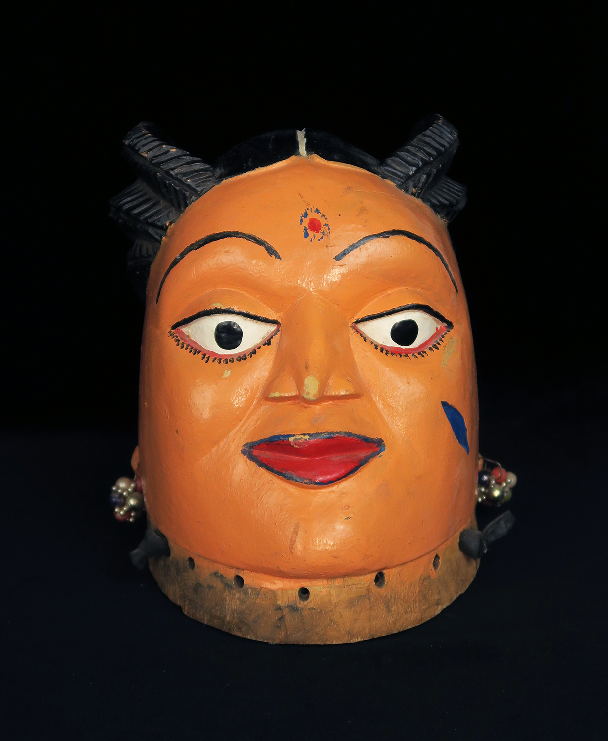 Pair of Fon Gelede Masks from Benin