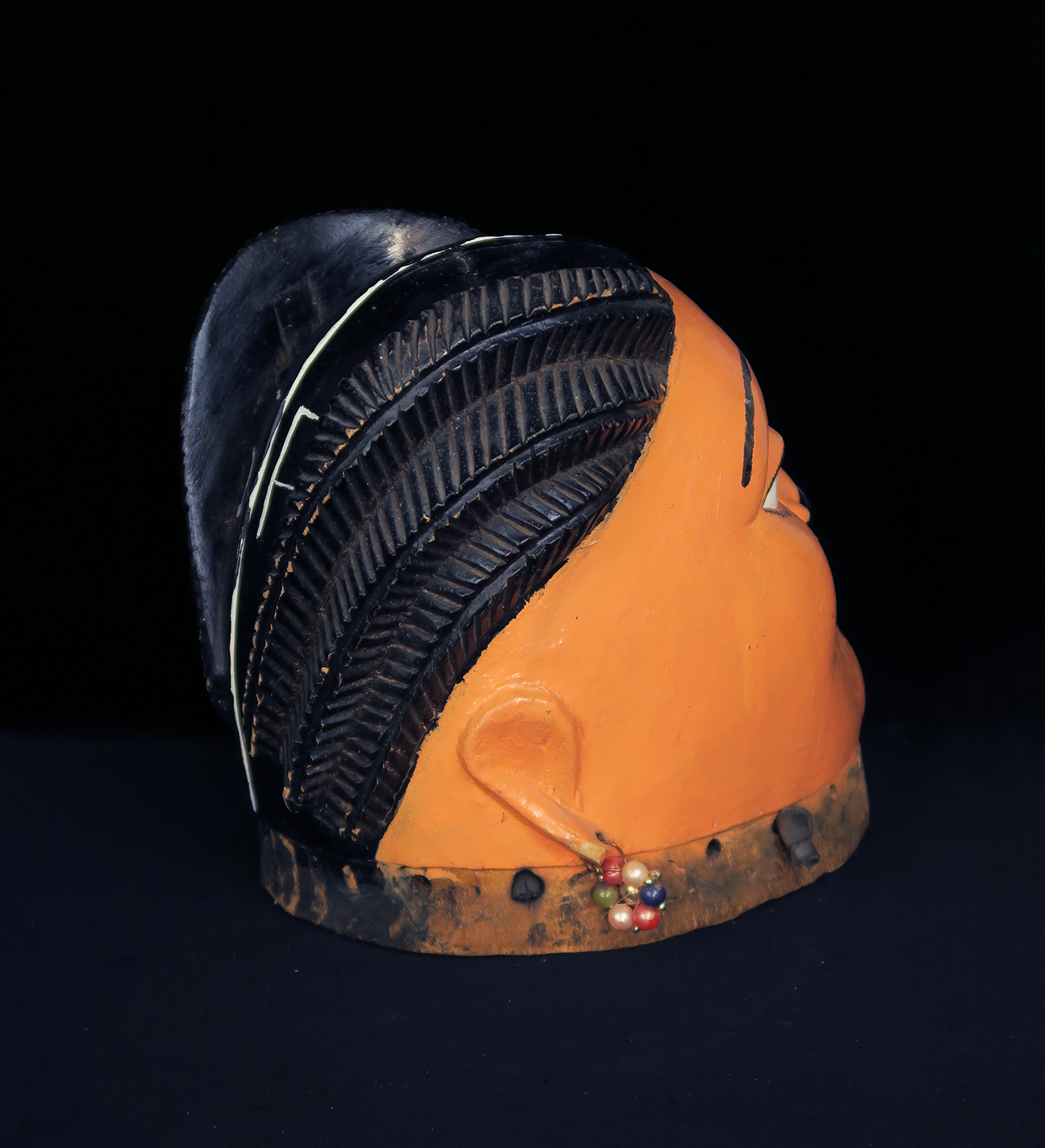 Pair of Fon Gelede Masks from Benin
