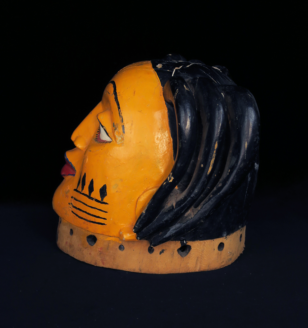 Pair of Fon Gelede Masks from Benin