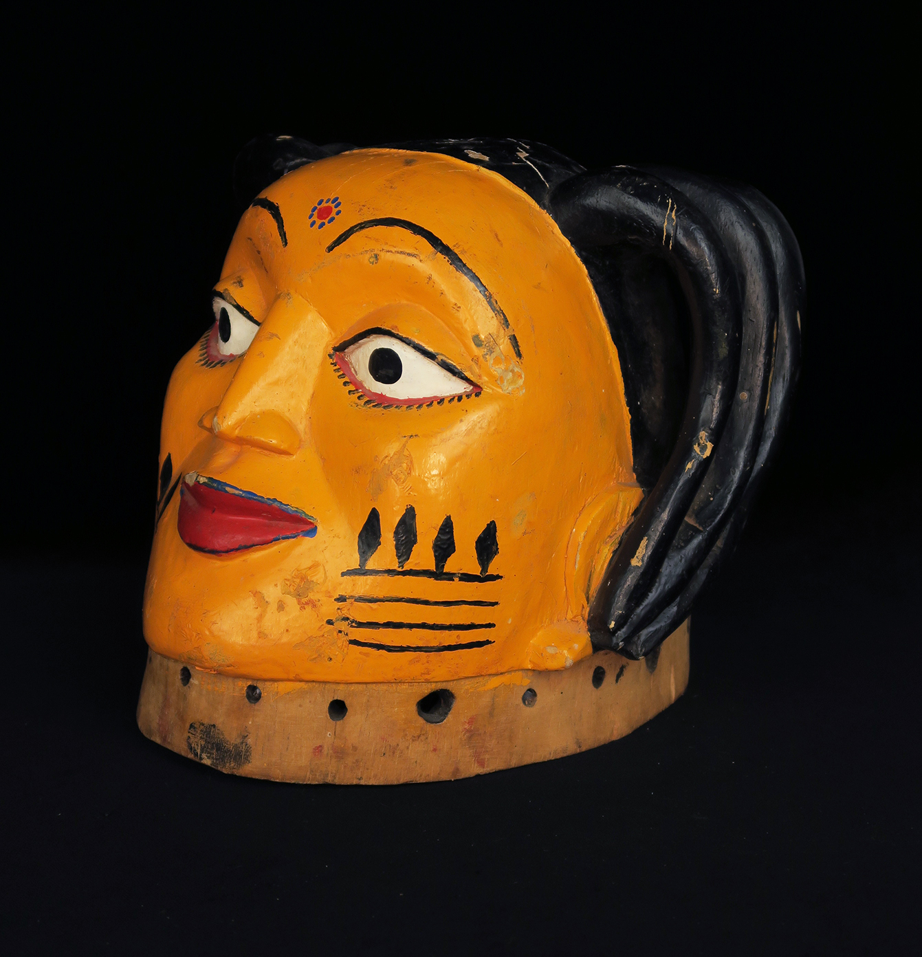 Pair of Fon Gelede Masks from Benin