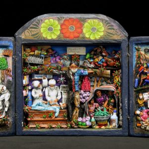 Covid 19 Crucifixión - Retablo