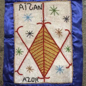 Aizan Beaded Vodou Flag