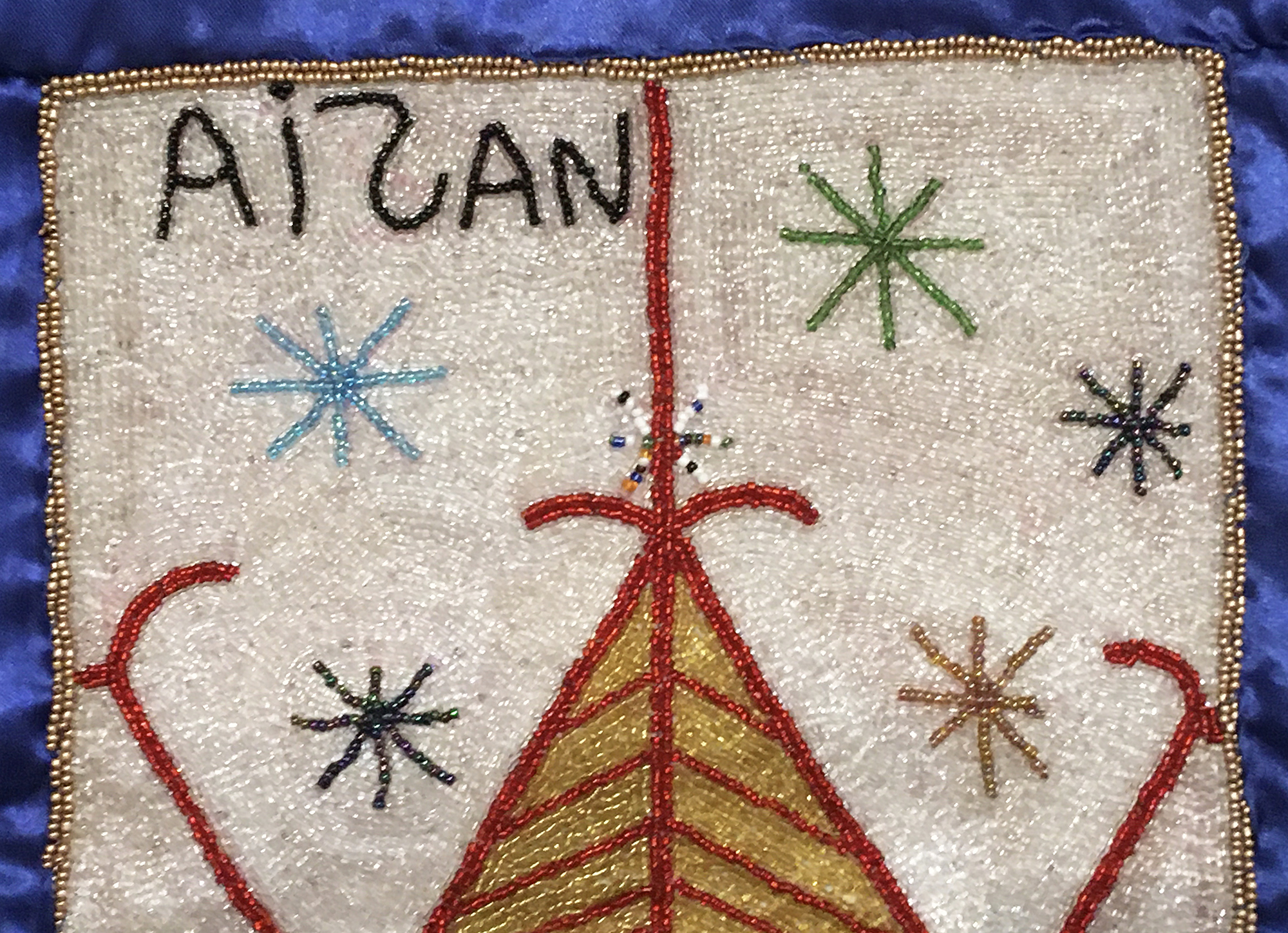 Aizan Beaded Vodou Flag
