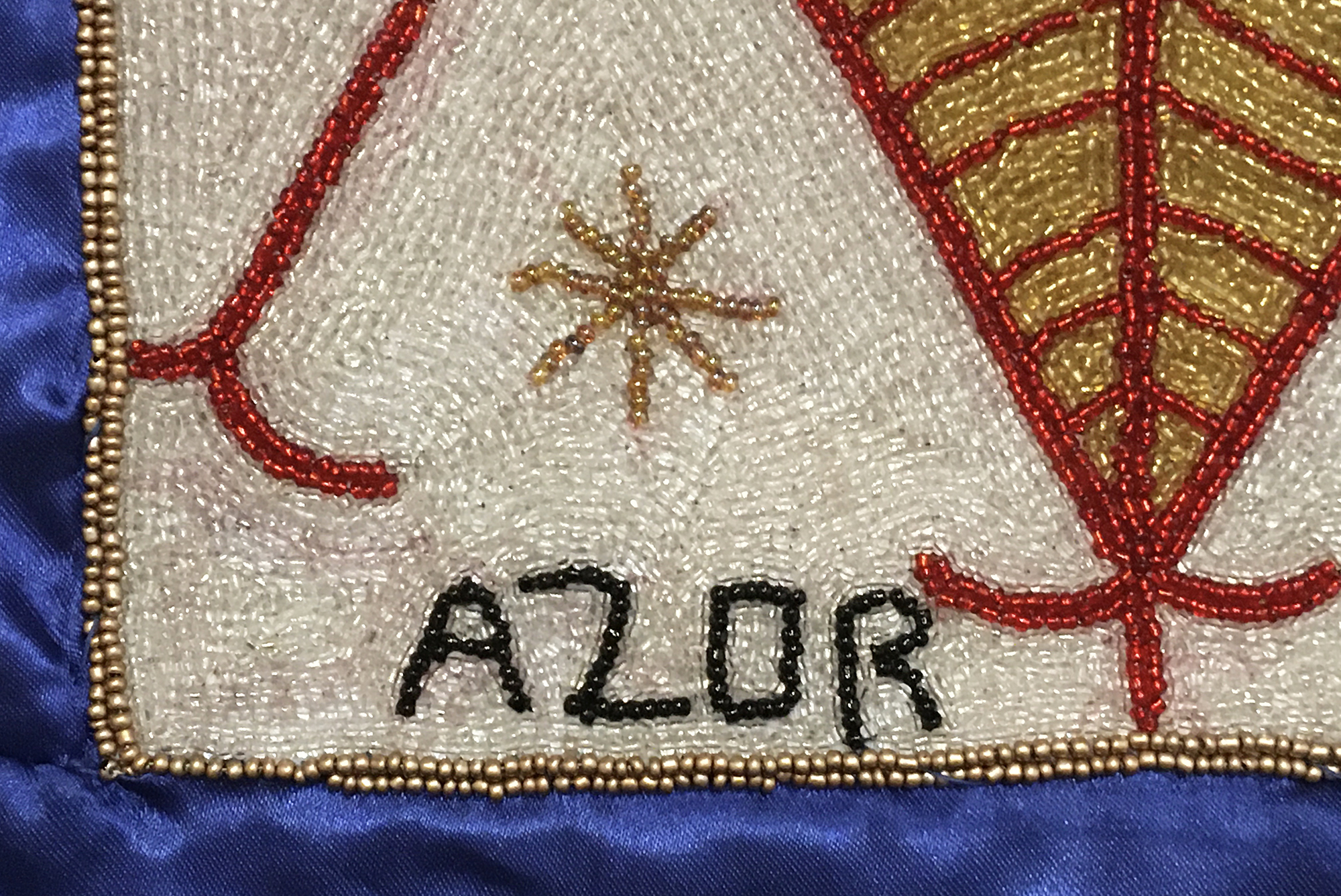 Aizan Beaded Vodou Flag