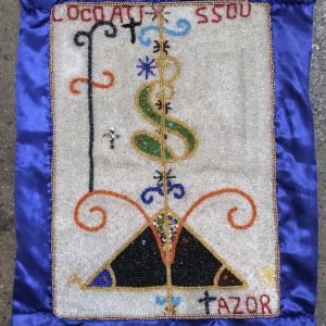 Loco Atissou Beaded Vodou flag