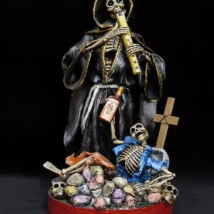 The Grim Reaper in the Cemetery - Calavera Sculpture