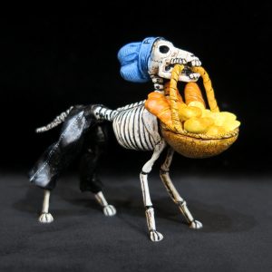 Calavera Dog Baker - Retablo Figure