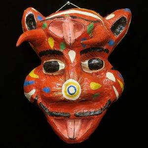 Red "Djab" Carnival Mask