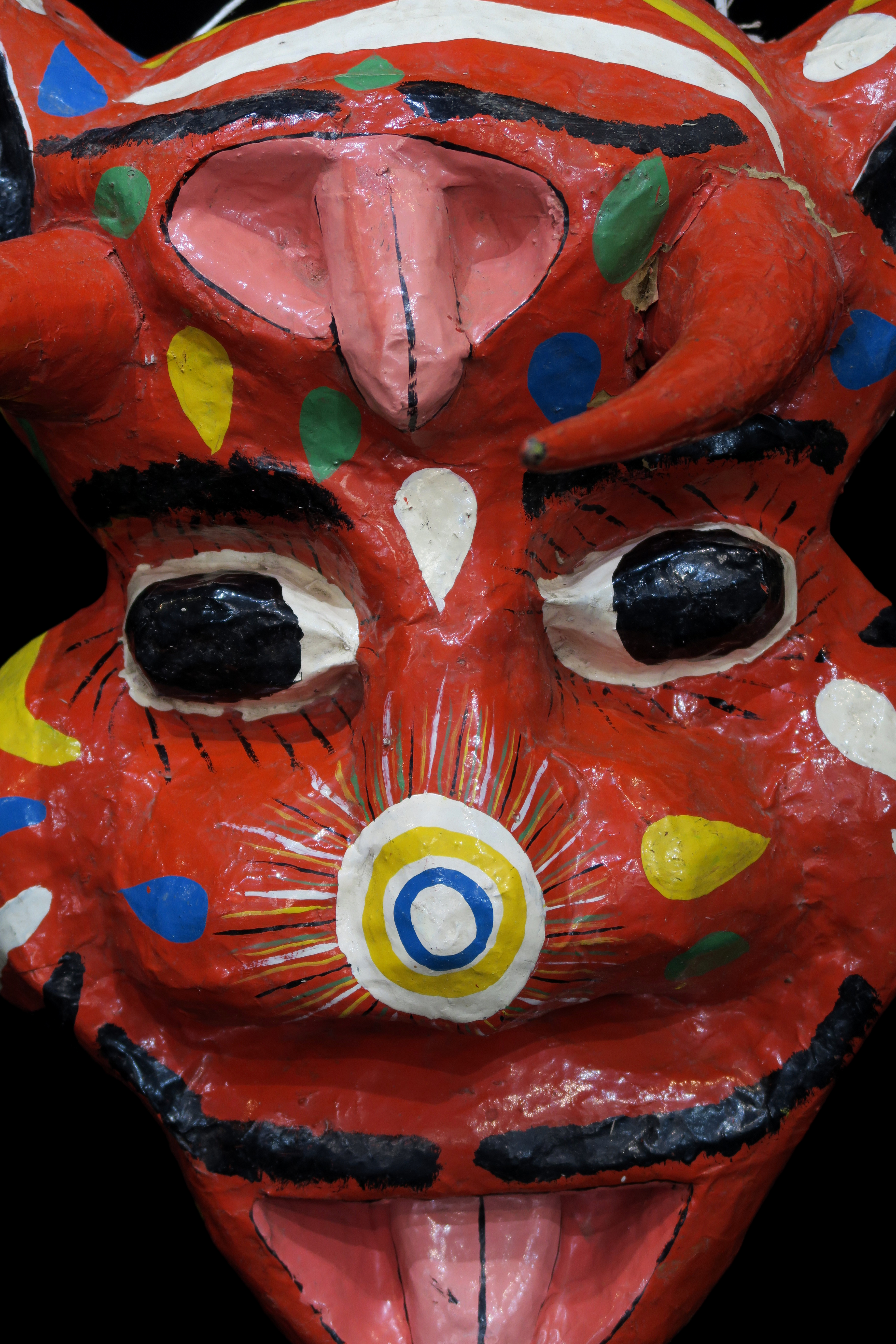 Red "Djab" Carnival Mask