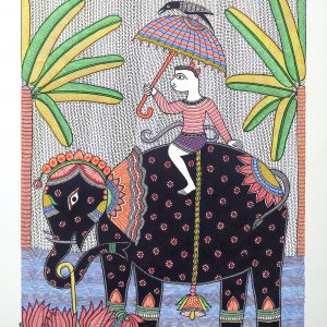 Hanuman Riding on Elephant