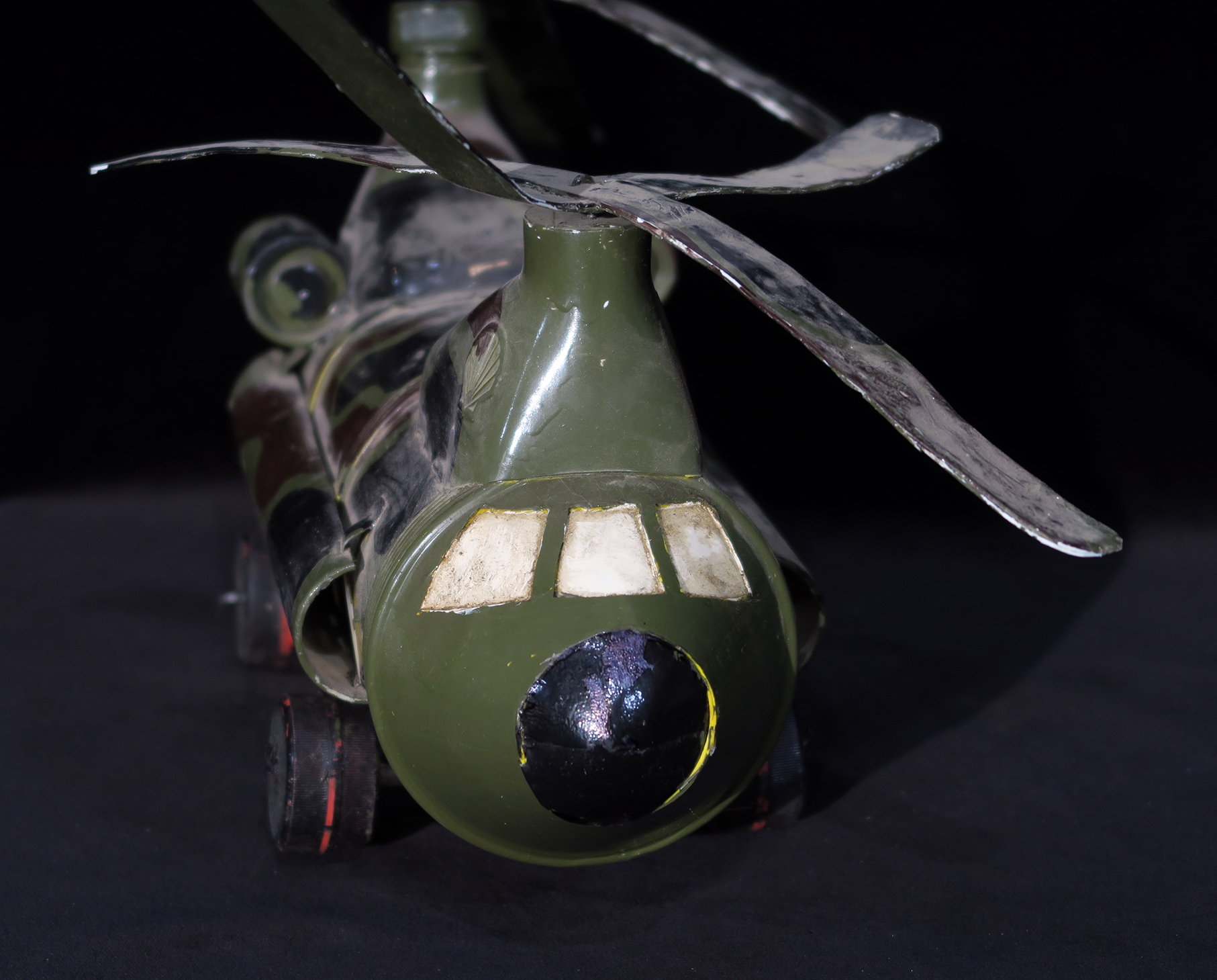US Invasion Helicopter from plastic bottles