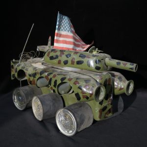 6-Wheeled US Invasion Vehicle from plastic bottles