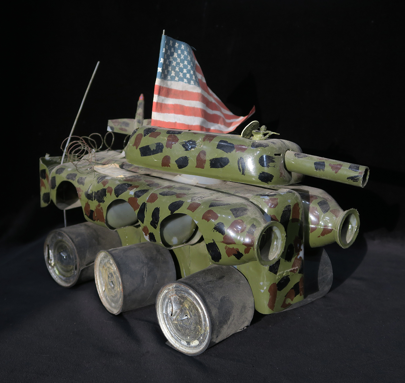 6-Wheeled US Invasion Vehicle from plastic bottles