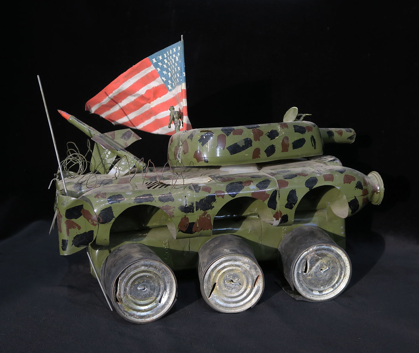6-Wheeled US Invasion Vehicle from plastic bottles