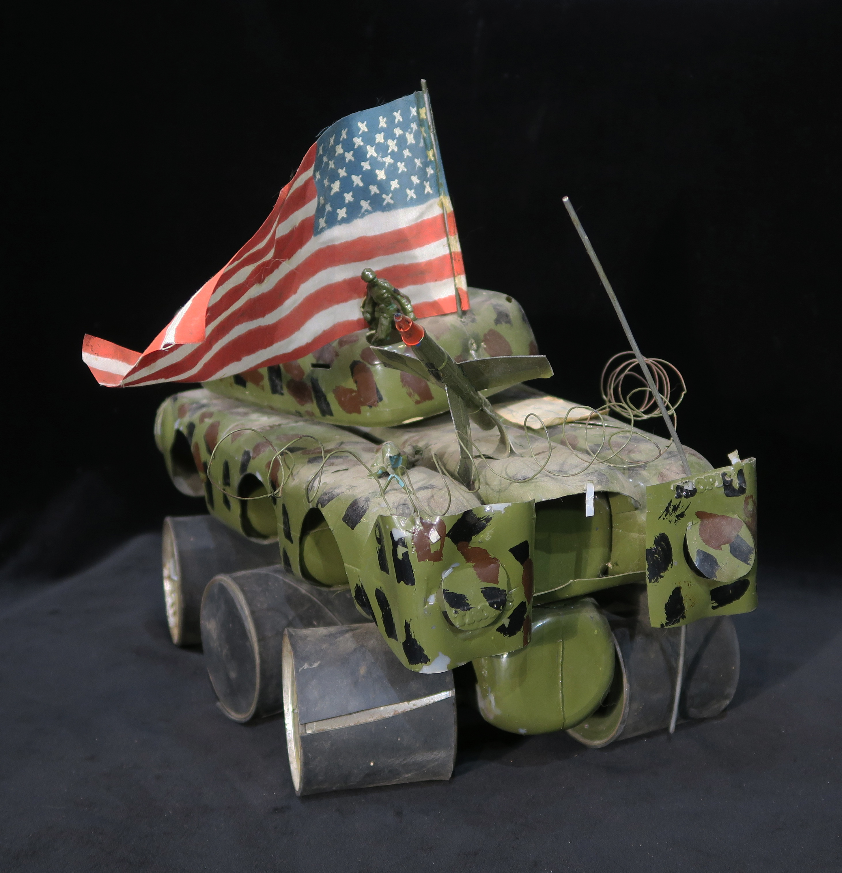 6-Wheeled US Invasion Vehicle from plastic bottles