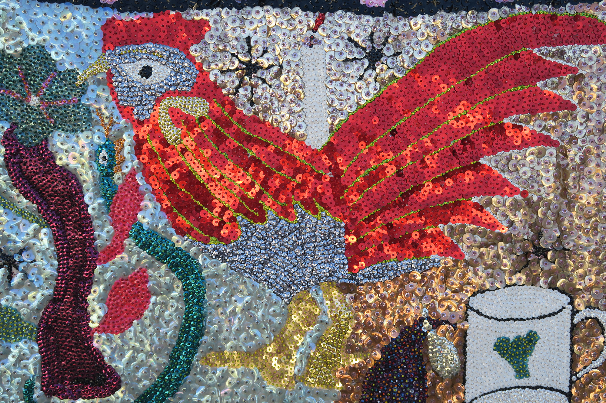 Kok Kalité (Rooster) Vodou flag