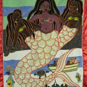La Sirene - Marassas - Trois Beaded Vodou Flag