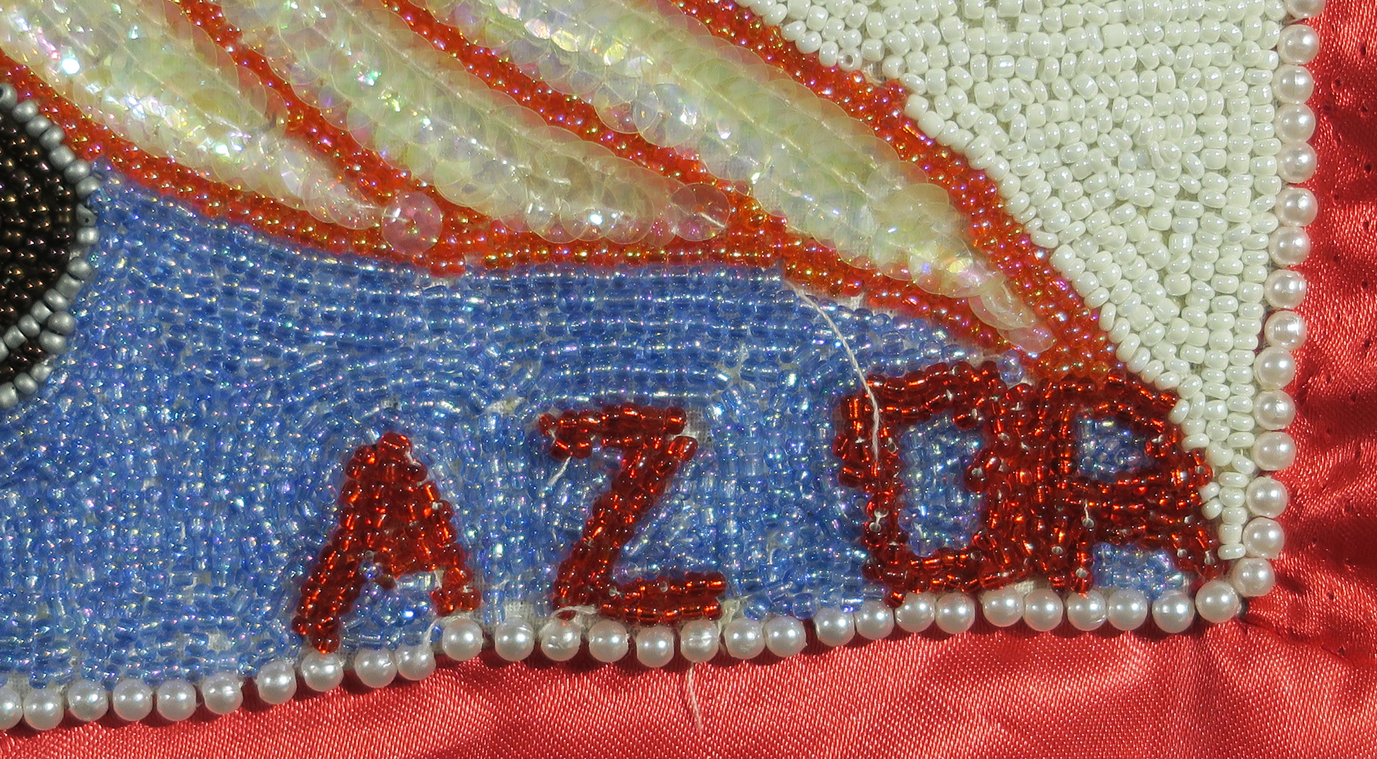 La Sirene - Marassas - Trois Beaded Vodou Flag