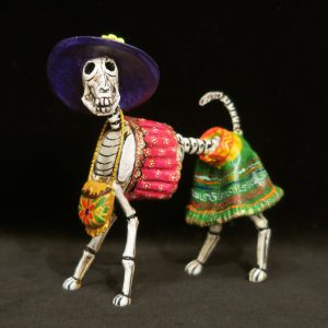 Catrina Dog - Retablo Figure
