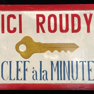 ICI ROUDY CLEF à la MINUTE - Haitian Locksmith Signboard