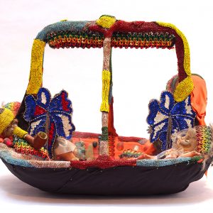 "Boat to the Underworld" for Agoué and La Sirene - Vodou Sculpture by Pierrot Barra
