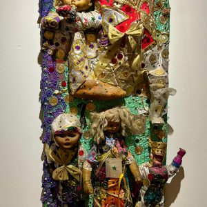 "One Foot Spirit" - Vodou Sculpture/Mojo Board by Pierrot Barra