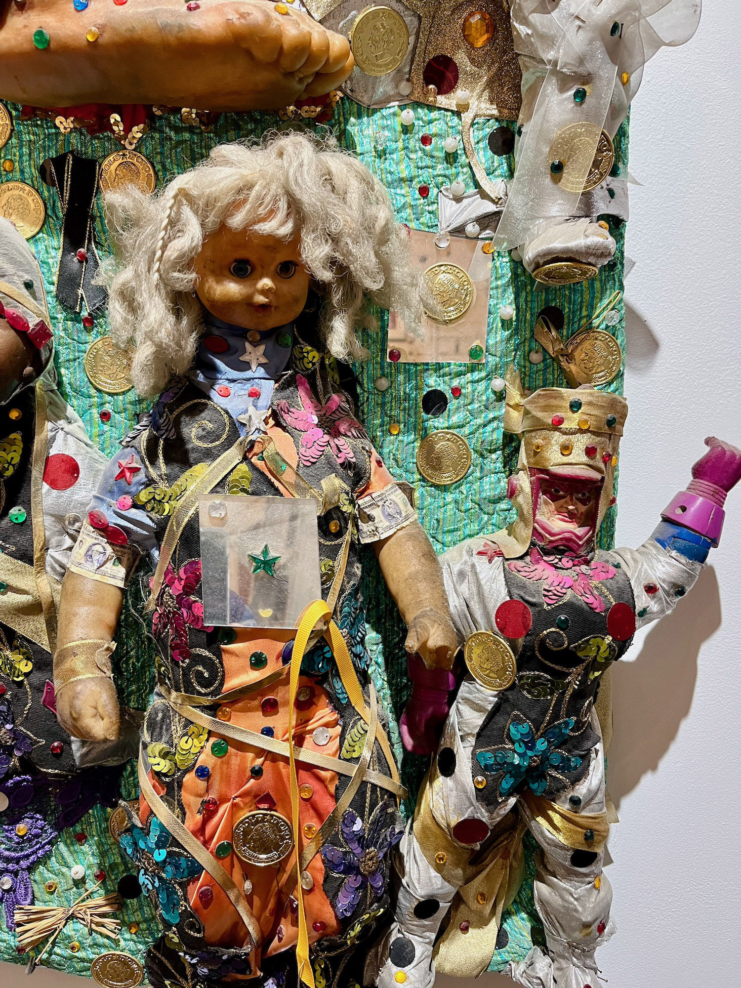 "One Foot Spirit" - Vodou Sculpture/Mojo Board by Pierrot Barra