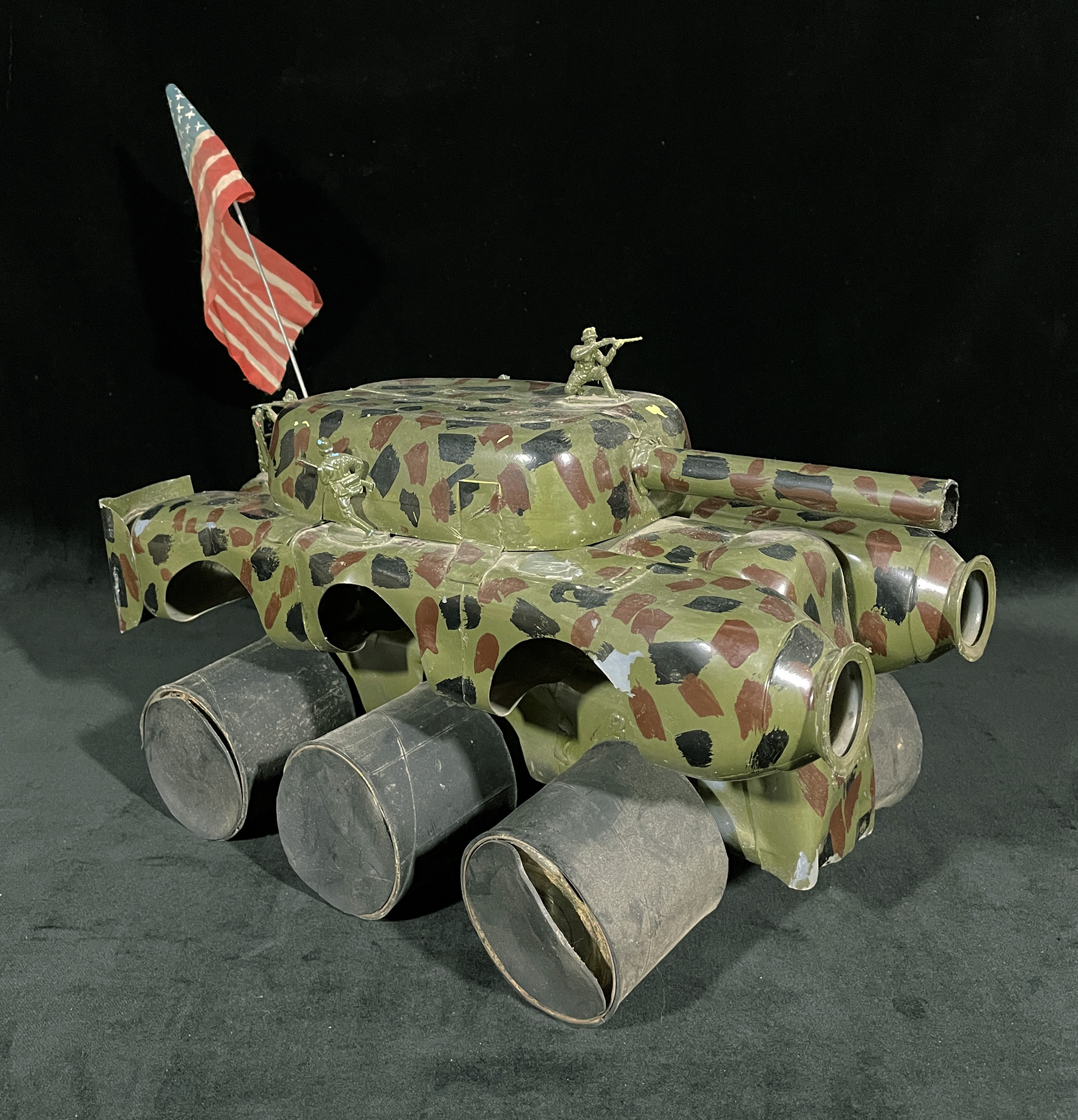 6-Wheeled US Invasion Vehicle #2 from plastic bottles & tin cans
