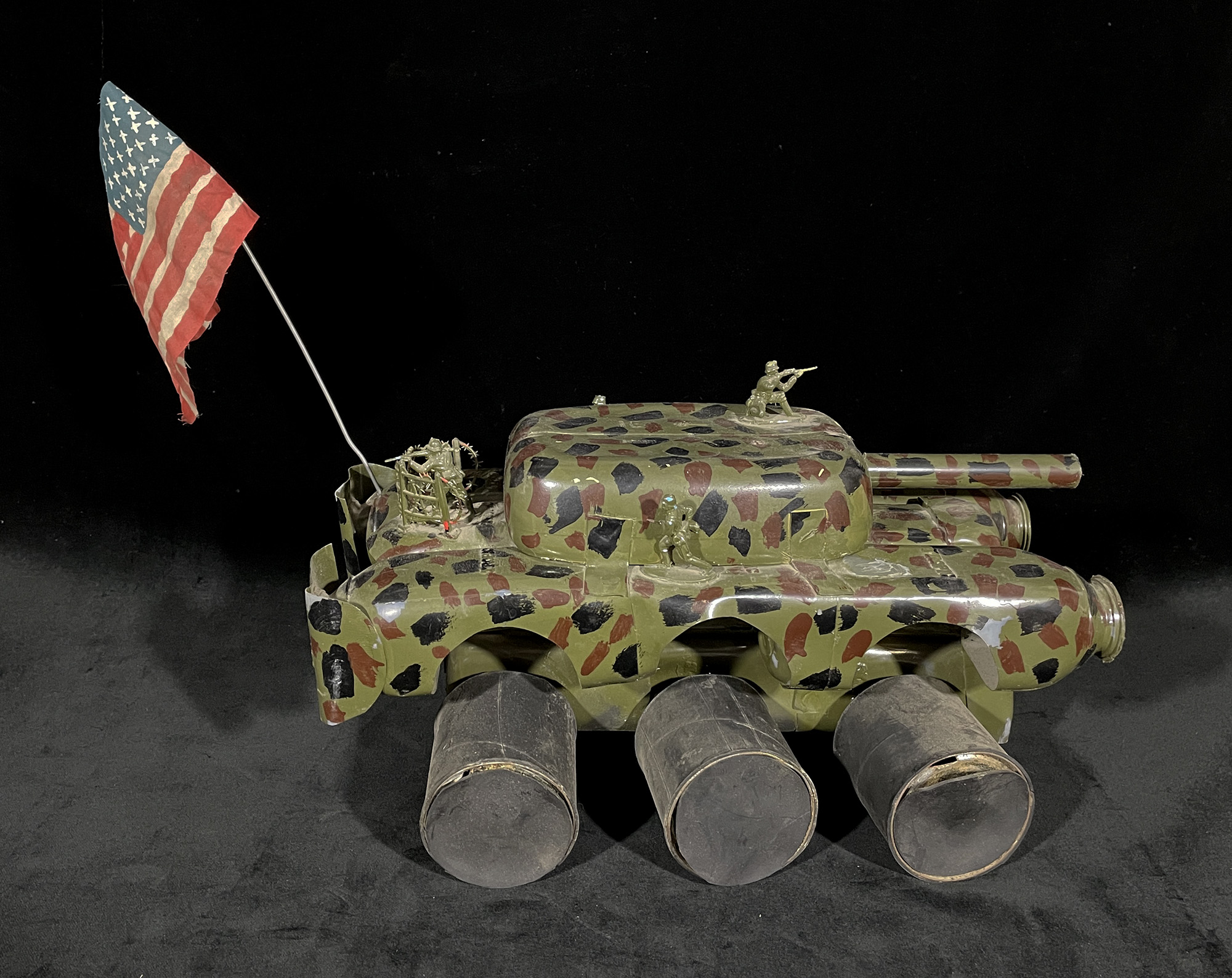 6-Wheeled US Invasion Vehicle #2 from plastic bottles & tin cans