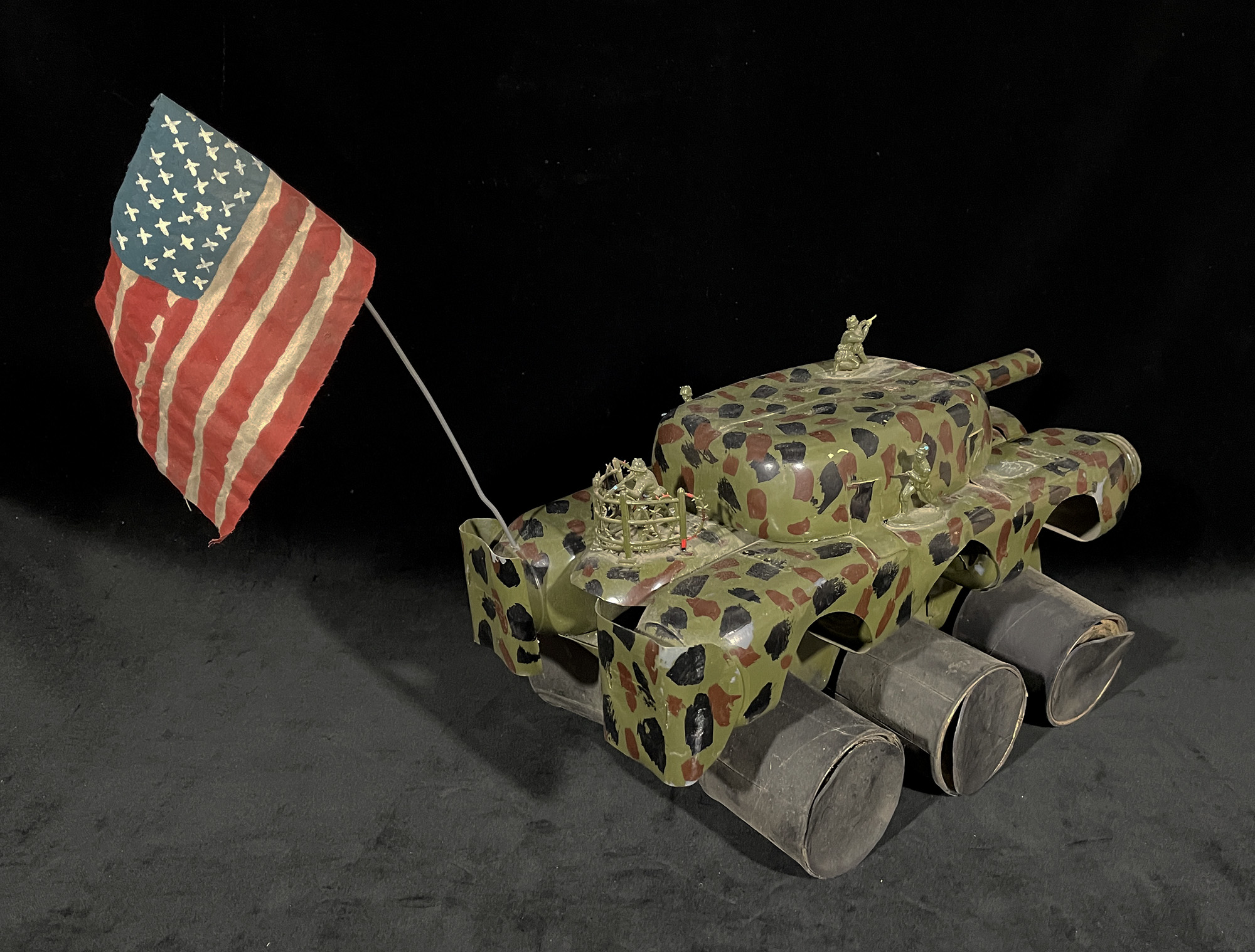 6-Wheeled US Invasion Vehicle #2 from plastic bottles & tin cans