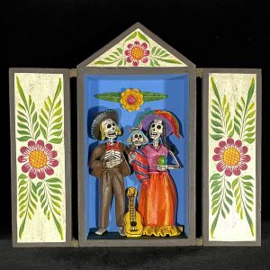 "La Familia Muerte" Retablo