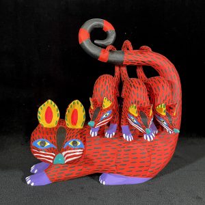 Tlacuaches Rojos (possum family in red)