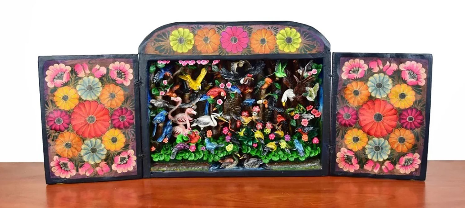 Birds of Paradise - Retablo (version 4)