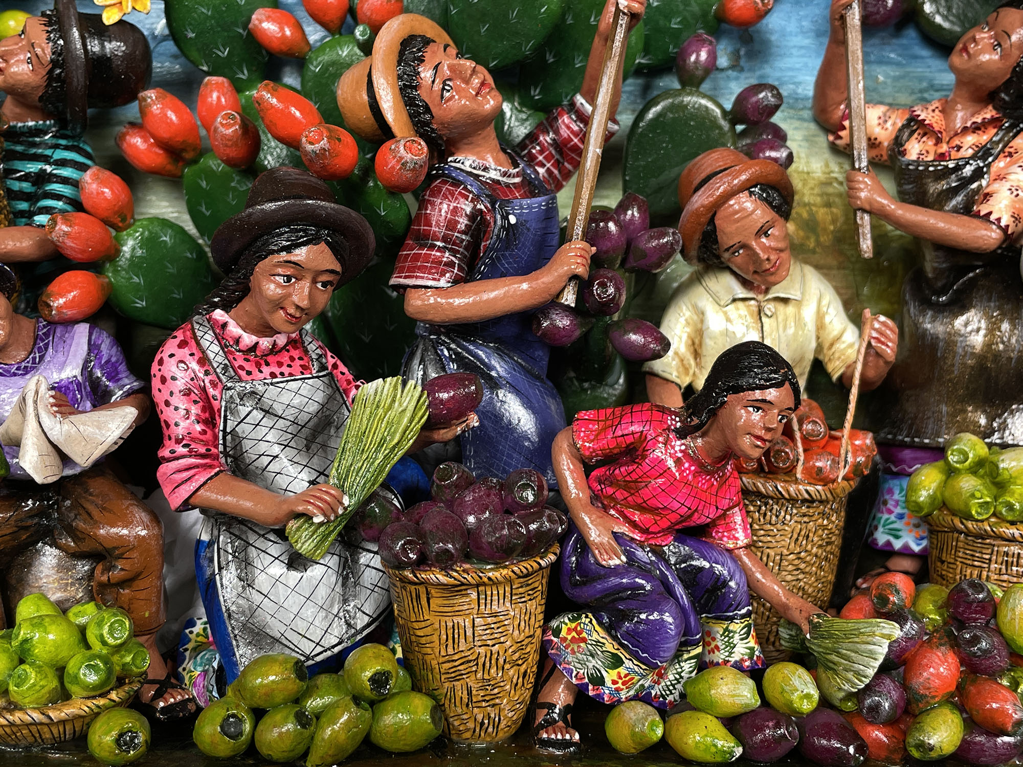 Prickly Pear Cactus Harvest retablo