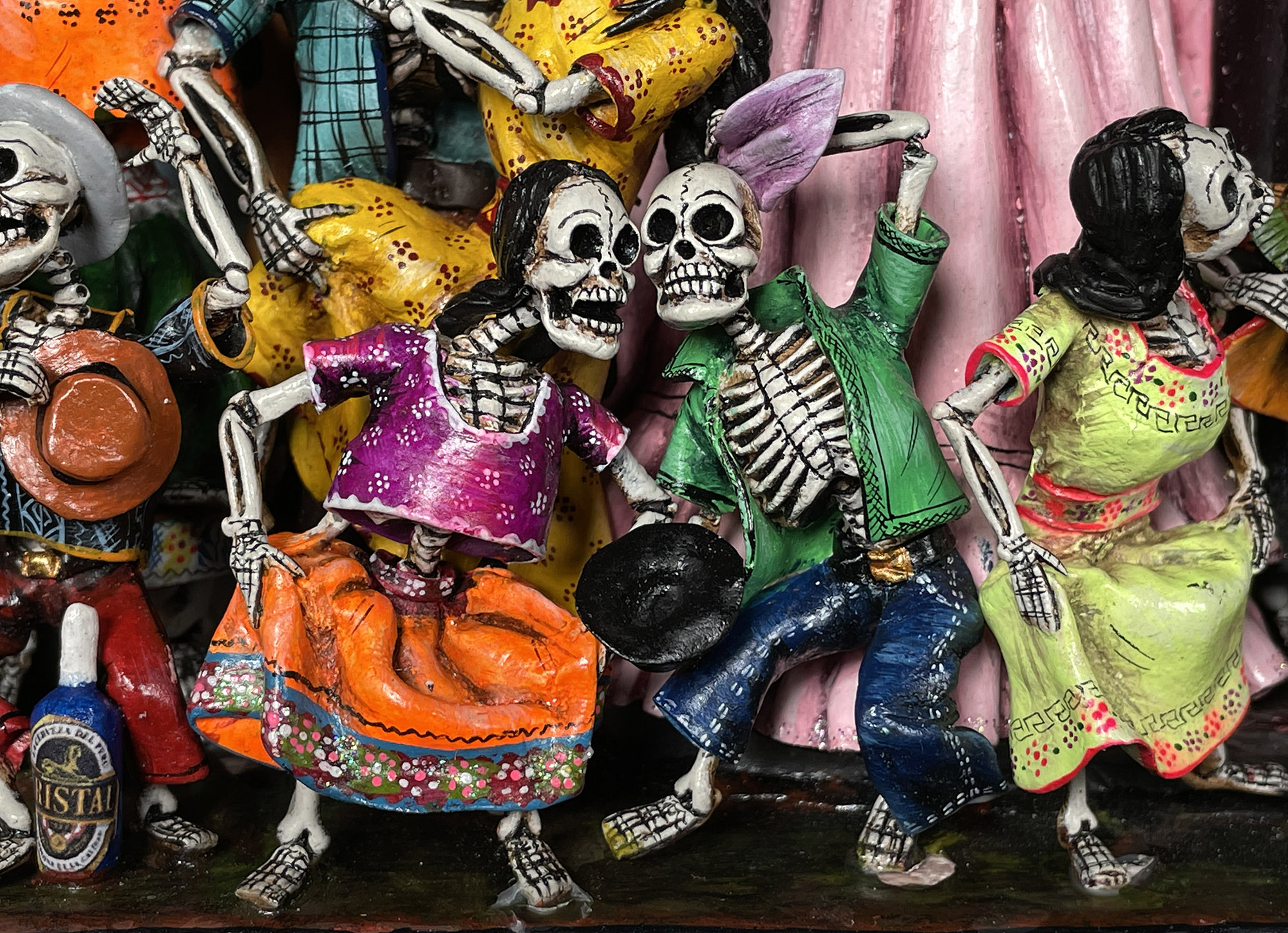 Boda de los Muertos (Skeleton Wedding - version 7) - Retablo