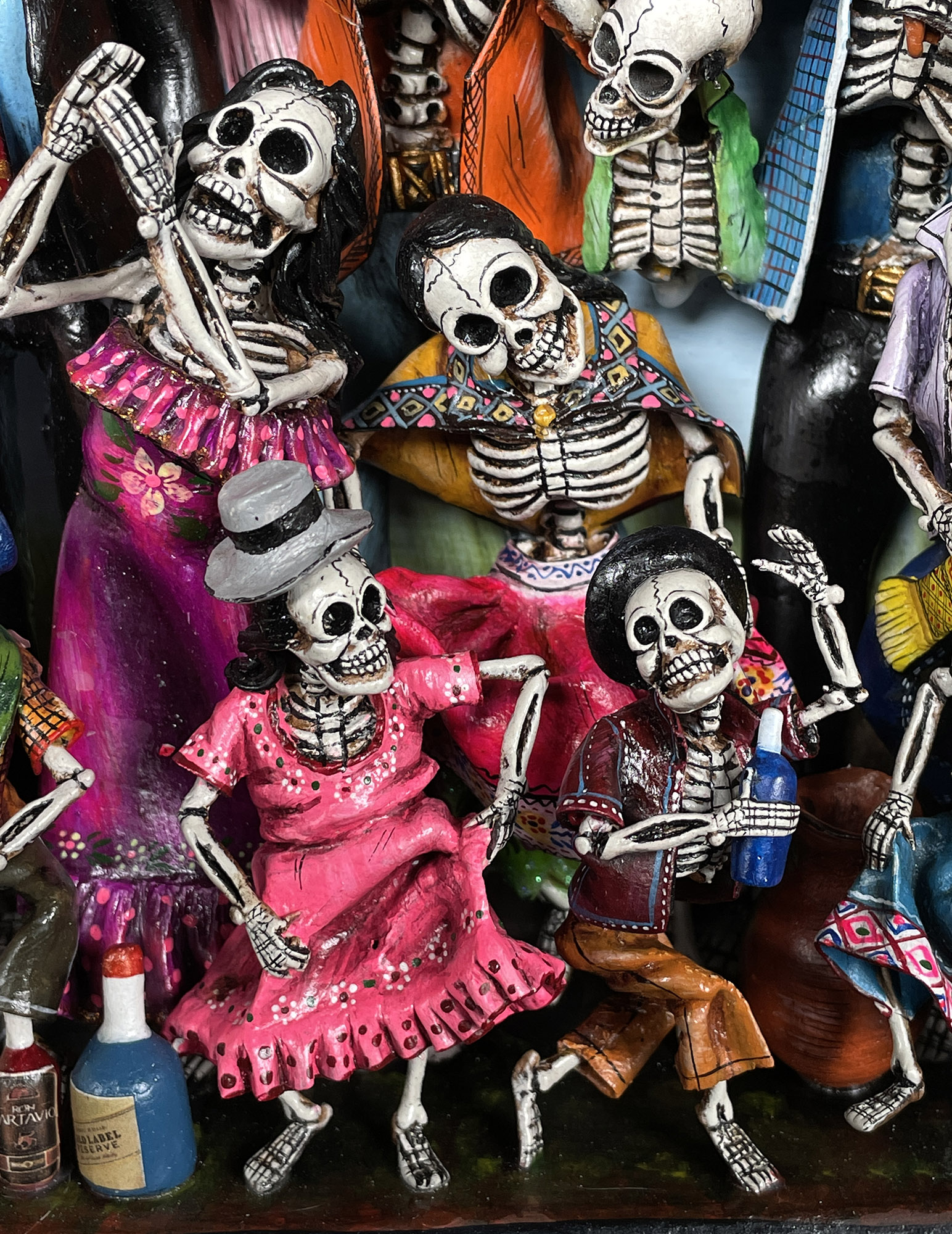 Boda de los Muertos (Skeleton Wedding - version 7) - Retablo