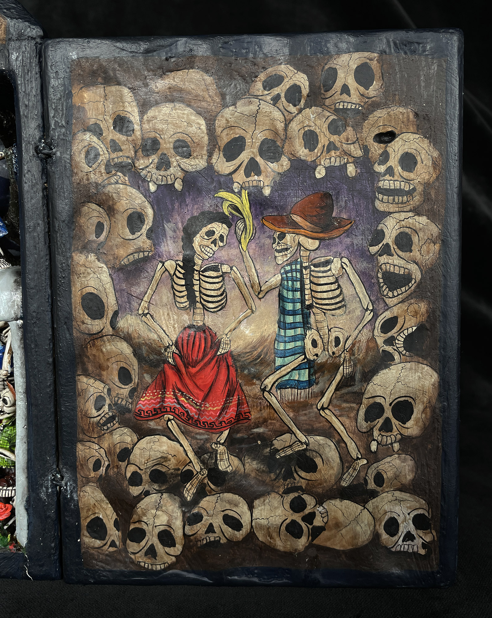 Party in the Cemetery - Day of the Dead Retablo (Version 23)
