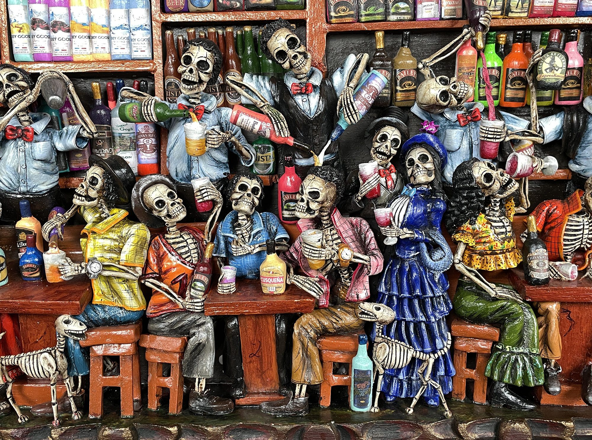 "Bohemia" Cantina de los Muertos - retablo (version 11)