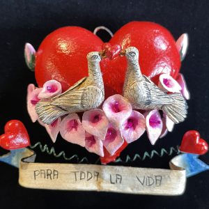 "Para Toda La Vida" - Retablo Heart Ornament